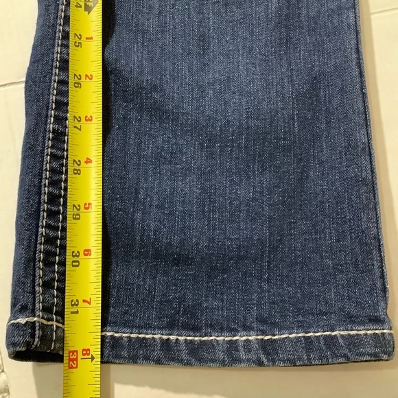 ZCO Jeans Angel Wings Embellished Rhinestones Boot Cuff Mid-Rise - Picture 11 of 12